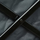 Carrello da Giardino Carico max 70kg con Maniglia Telescopica in Metallo e Tessuto Oxford Grigio