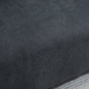 Divano 2 Posti Moderno in Stile Nordico 145x76x88 cm con Schienale Trapuntato in Tessuto Grigio