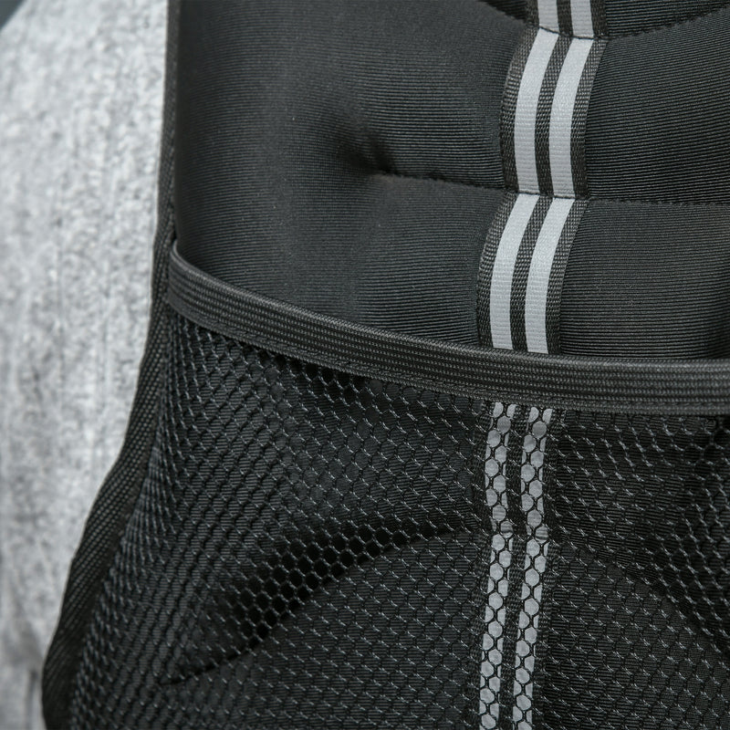 Giubbotto Zavorrato 5kg Traspirante con Tasca Portaoggetti e Spallacci 40x35 cm in tessuto Oxford Nero