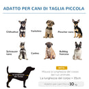 Lettino per Cani Rialzato con Seduta Traspirante 61x46x18 cm in Acciaio e Tessuto Marrone e Nero