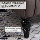 Poltrona per Salotto in Stile Francese con Seduta Imbottita e Cuscini 74x86x102 cm in Poliestere Marrone