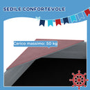 Sabbiera per Bambini 3-8 Anni a forma di Barca 190x90x138 cm in Legno di Abete e Poliestere