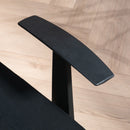 Sedia Poltrona Operativa da Ufficio 58x56x97,5-106,5 cm Funzione Dondolo e Tessuto a Rete Nero