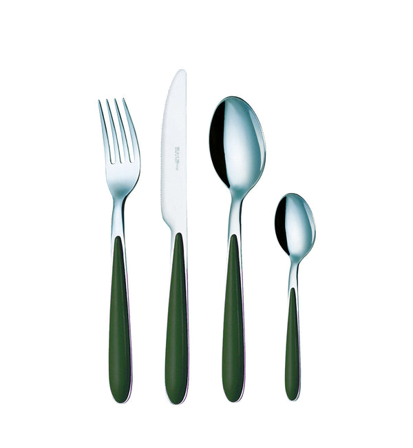 Servizio Set di Posate 24 Pezzi in Acciaio Eme Caribe Verde 61 sconto