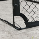 Set da 2 Porte da Calcio per Bambini da 6 Anni con Luci LED 120x90x90 cm Pieghevoli con Borsa di Trasporto 