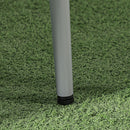 Set Tavolino e 2 Sedie con Cuscini da Giardino in Rattan PE Grigio