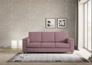 Divano 3 Posti 208x85x85 cm Marrak in Tessuto Prugna