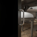 Camino a Bioetanolo da Terra 1.2L 50x27x82 cm con Mensola Superiore in Acciaio Bianco e Nero  