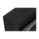 Camino a Bioetanolo da Parete 90x12x40 cm in Acciaio Inox Nero