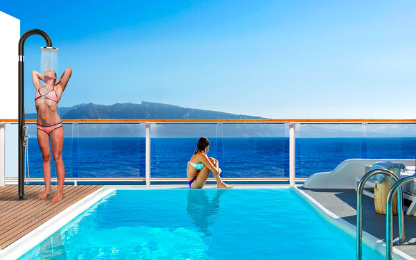 online Doccia da Esterno Giardino Miscelatore e Doccetta Arkema Funny Yin Dove Grey