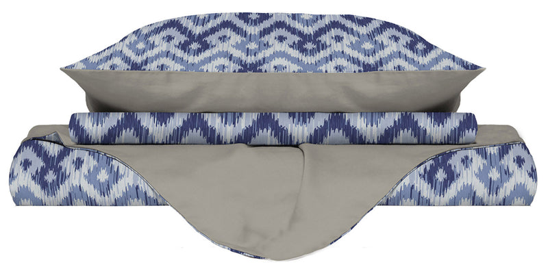 Copripiumino con Stampa sul Sacco e Federe Doubleface Rombi