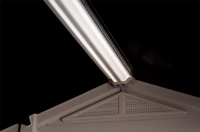 Casetta da Giardino Porta Attrezzi 256,5x182x243 cmin Resina Keter Factor 8x6 Beige