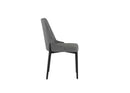 Set 4 Sedie Ambra 48x58,5x89 cm in Tessuto Easy-Clean Grigio Scuro       