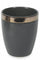 Set mit 6 Wassergläsern aus Steinzeug 330 ml Villa d'Este Home Tivoli Dunkelgrau Naima