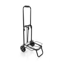 Carrello Trolley Spesa Portapacchi 40,5x48x97 cm in Acciaio Nero      