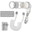 Doccetta per rubinetto lavandino portatile con tubo telescopico 1m e supporto