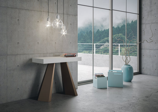 Consolle Allungabile 90-196x40x77 cm in Nobilitato Bianco acquista