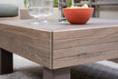 Tavolino Keter Elements 65x65x29 cm Effetto Legno Ashwood e Cappuccino      