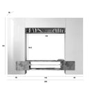 Parete Attrezzata Mobili Soggiorno Mobile TV Pensile 2 Mobili a Colonna TFT Build Bianco e Nero