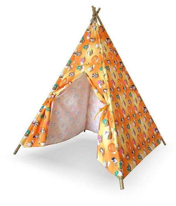 Indisches Zelthaus für Kinder aus Bambus und Polyester-Tipi sconto