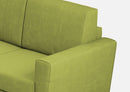 Divano Angolare 5 Posti 248x248x85 cm Yasel in Tessuto Verde