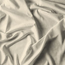 Set Lenzuola Sopra Sotto e Federe Linea Cloe in Raso di Cotone Panna Varie Misure
