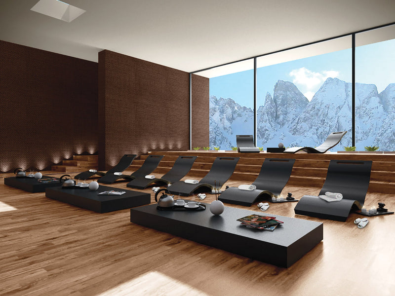 Lettino Chaise Longue da Esterno Giardino Seduta a Terra Arkema Serendipity Blu