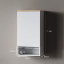 Armadietto Bagno Pensile a Muro 40x27x77 cm con Mensole Regolabili in Legno e MDF Bianco  