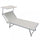 Bari Garden Sonnenliege 181 x 61 x 38 h cm in grauem Aluminium