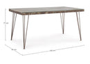 Tavolo Atlantide 160x90 Fisso in Cemento