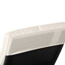 Lettino Prendisole da Giardino con Schienale Regolabile e Cuscino 207x70x70 cm in Rattan PE Nero