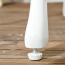 Set Tavolino e 2 Sedie da Giardino in Alluminio Bianco