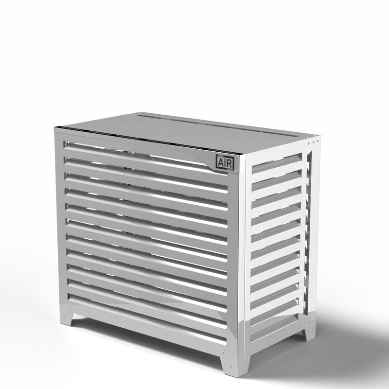 Cover Pompa di Calore 105x65x150 cm a Terra Indipendente Big Blade VL Bianco 