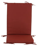 Cuscino con Schienale per Sedie da Giardino 93x41cm Bauer Box Bordeaux