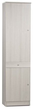 Armadio 2 Ante 1 Cassetto 46x183x34 cm Eucalipto