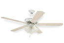 Ventilatore da Soffitto con 5 Pale e Lampada Ø130cm 3 Velocità  Kooper Windy