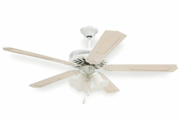 Kooper Windy Deckenventilator mit 5 Flügeln und Lampe Ø130cm 3 Geschwindigkeiten sconto