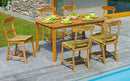 Tavolo Rettangolare da Giardino 150x90 cm in Legno Teak Vorghini Filicudi
