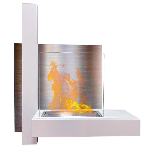 online Bioethanol Wandkamin 65x23x75 cm Vienna White