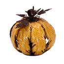 Portacandele metallo zucca 1p Ø16,5xh18,5