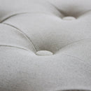 Panca Madelyn in Tessuto 113x48x 45/60 h cm in Legno Beige