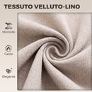 Set 2 Sgabelli Bar Girevoli Regolabili 47x53x90-110 cm con Base in Metallo e Schienale Bianco Crema      