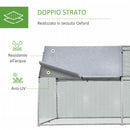 Gabbia Box da Esterno Zincato per Animali 2,8x3,8x1,95 m 