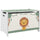 Baule Portagiochi per Bambini 60x37x39 cm con Coperchio in MDF Verde