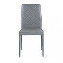 Sedia Blossom 41x50x91 h cm in Similpelle Grigio chiaro