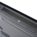 Camino Elettrico da Parete o Terra Effetto Fiamma 1000W/2000W Inox e Nero 