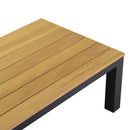 Set Salotto da Giardino Divano 2 Poltrone e Tavolino in Alluminio Idaho Antracite