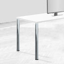 Kit 4 Gambe per Tavolo Regolabili Ø6x71/73 cm in Acciaio Emuca Bianche