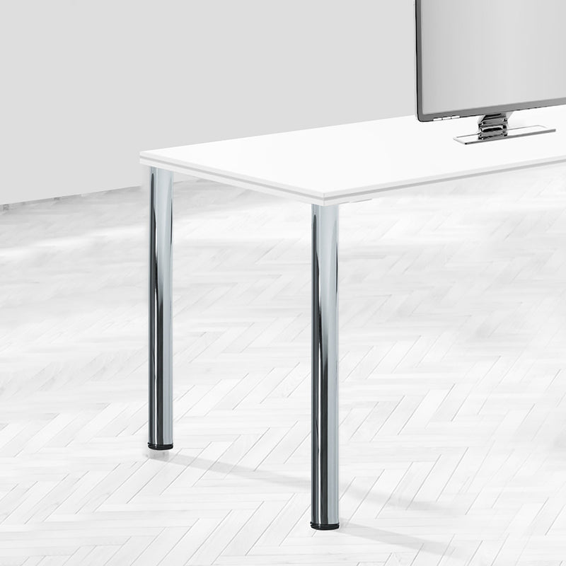 Kit 4 Gambe per Tavolo Regolabili Ø6x83/85 cm in Acciaio Emuca Grigio Metallizzato
