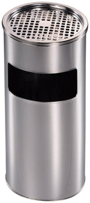 Cestino Gettacarte Posacenere Ø21 cm in Acciaio per Interno Esterno